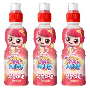 웅진 어린이음료 알쏭달쏭 캐치 티니핑 복숭아맛 200ml x24개음료수