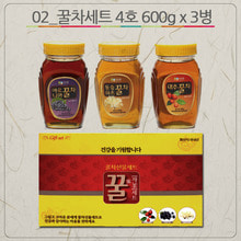 [무료배송]산수원 꿀차세트4호(600g x 3병)