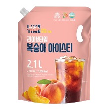 태웅 라이브타임 복숭아 아이스티 2.1L음료수