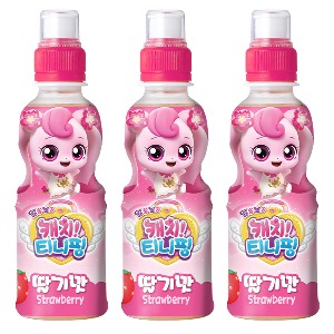 웅진 어린이음료 알쏭달쏭 캐치 티니핑 딸기맛 200ml x48개음료수
