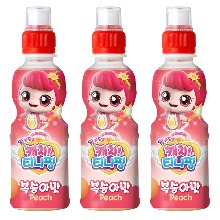 웅진 어린이음료 알쏭달쏭 캐치 티니핑 복숭아맛 200ml x48개음료수